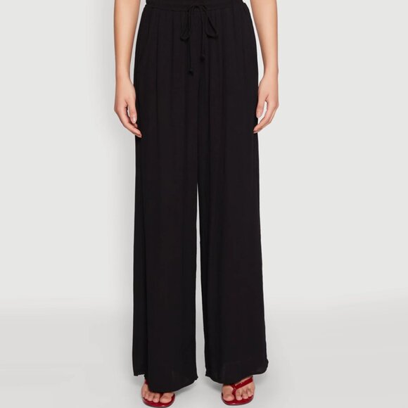 Grace Crinkled Gauze Wide Leg Pants - Picture 1 of 2